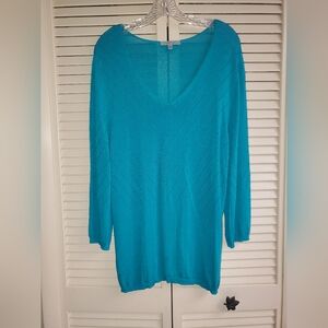 Classiques Entier Teal Knit Top Size XL
